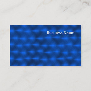 Blue metalic business card