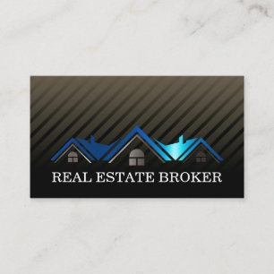 Blue Metallic Roof Properties business card