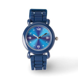 Blue Metallic Texture Design-47456 Watch