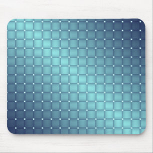 Blue Metallic Tiles Christmas decor Mouse Mat