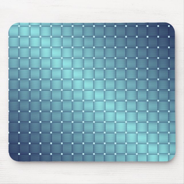 Blue Metallic Tiles Christmas decor Mouse Mat (Front)
