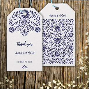 BLUE MEXICAN TALAVERA GIFT TAGS