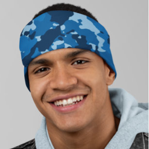 Blue Military Camouflage Army Air Force Bandana