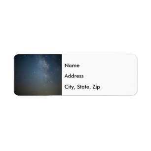 Blue Milky Way Over The Ozarks Address Label