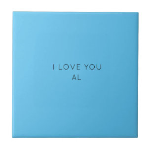 blue minimal modern simple gift tile