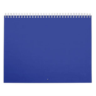 Blue Minimalist Calendar Wall Planner Monthly Desk