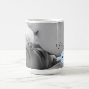 Blue Minimalist Photo Mother's Day Coffee Mug