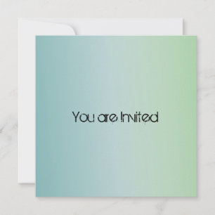 Blue Mint Baby Shower Invitation