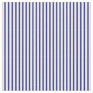 Blue & Mint Cream Pattern of Stripes Fabric