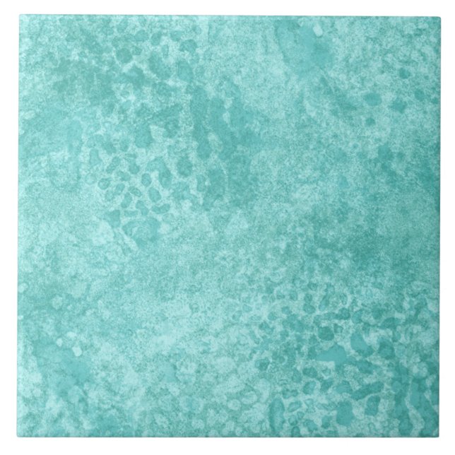 Blue Mint Sea Green Texture Tile (Front)