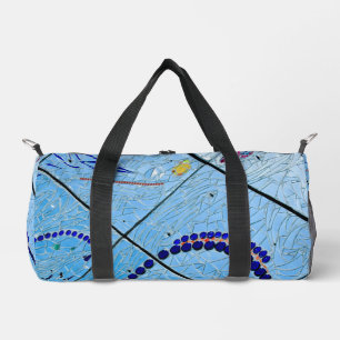 Blue Mirror Mosaic  Duffle Bag