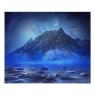 Blue Mist Rising by M.A Photo Print