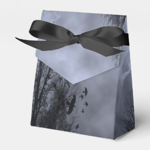 Blue Misty Sky with Goth Ravens Party Favour Box