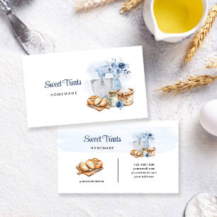 Blue Mixer Artisan Bakery Homemade Business Card