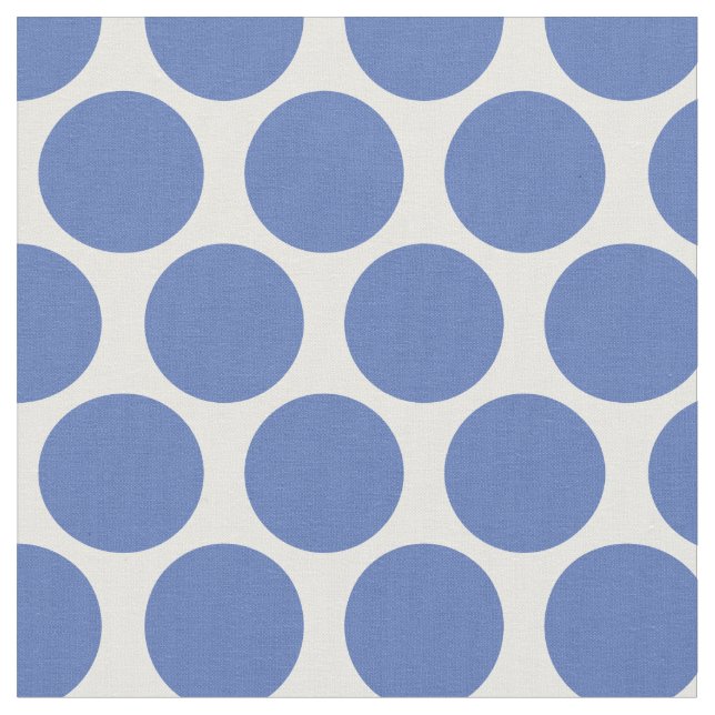 Blue Mod Dots Fabric (Close Up)