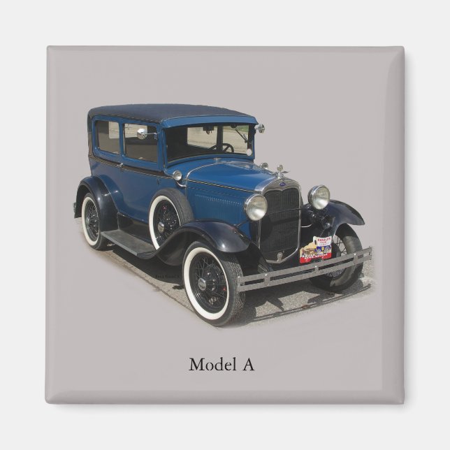 Blue Model A magnet (Front)
