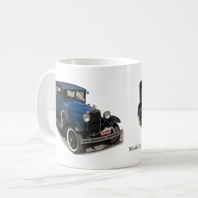 Blue Model A mug (Front Left)