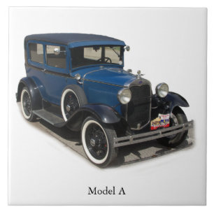 Blue Model A tile