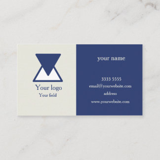 blue modern business card