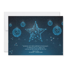 Blue Modern Christmas Star Corporate Logo Business