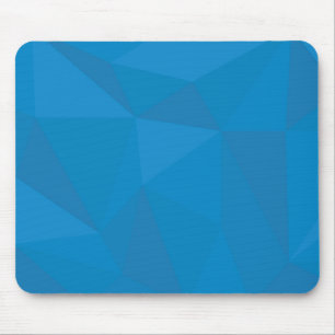 Blue, modern, cool, trendy, futuristic triangles mouse mat