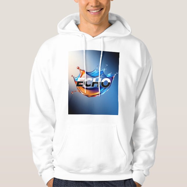 Blue Modern Gene Suno Simple hoodies T-Shirt (Front)