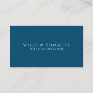 Blue Modern Minimal Professional Business Card
