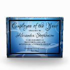 Blue Modern Personalised Acrylic Award Plaque