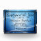 Blue Modern Personalised Acrylic Award Plaque