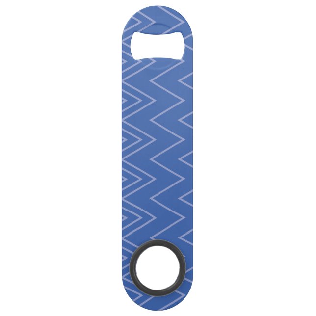 Blue, modern, simple, cool, trendy zigzag pattern (Front)