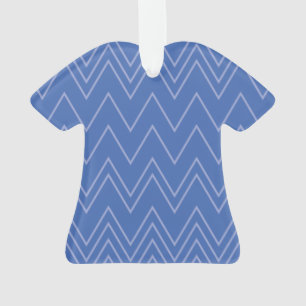 Blue, modern, simple, cool, trendy zigzag pattern ornament