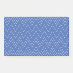 Blue, modern, simple, cool, trendy zigzag pattern post-it notes