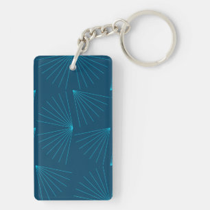 Blue, modern, simple light celebration concept key ring