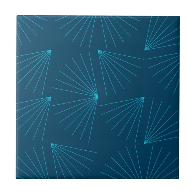 Blue, modern, simple light celebration concept tile (Front)