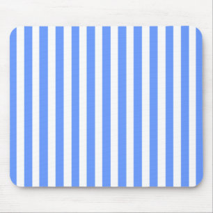 Blue Modern Stripe Mouse Mat