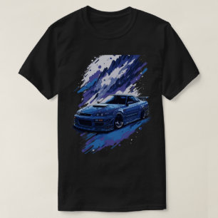 Blue Modified Skyline in a splash of Paint, Cool G T-Shirt