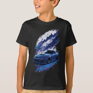 Blue Modified Skyline in a splash of Paint Gift T-Shirt