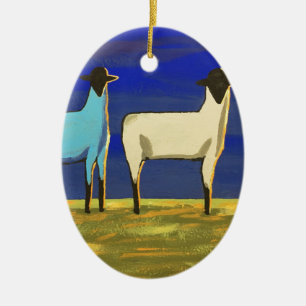 Blue Monday Ceramic Tree Decoration