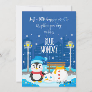 Blue Monday Greeting Card