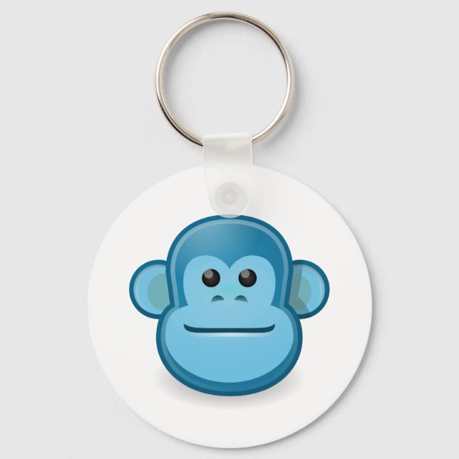 Blue Monkey Key Ring (Front)