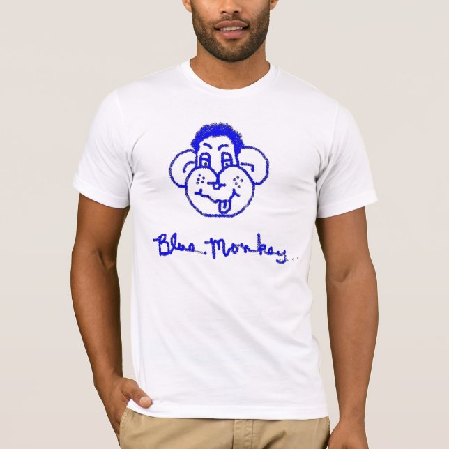 blue monkey T-Shirt (Front)