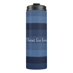 Blue Monochromatic Thermal Tumbler