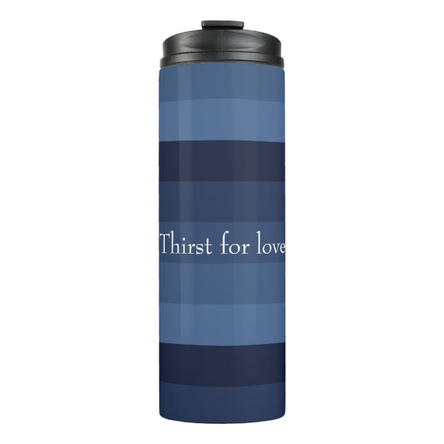 Blue Monochromatic Thermal Tumbler (Front)