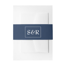 Blue Monogram Belly Band