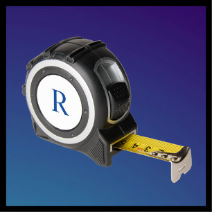 Blue Monogram on White Custom Handyman Gift Tool 1