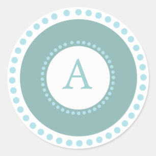 Blue Monogram - Wedding seal