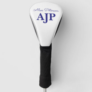 Blue Monogrammed Golf Head Cover