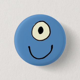 Blue Monster 3 Cm Round Badge