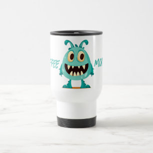 Blue/monster/kid/halloween travel mug