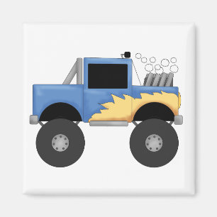 Blue Monster Truck Tshirts and Gifts Magnet
